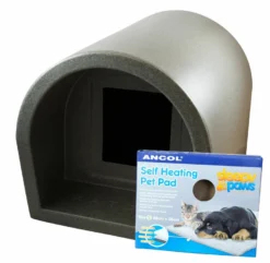 Mr Snugs KatDen Outdoor Cat Kennel/Shelter - Dark Grey (Various Options) 29 Mr Snugs KatDen Outdoor Cat Kennel/Shelter - Dark Grey (Various Options) -Almo naturer Shop 1231022045 katden dark grey pet pad