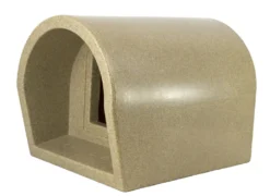 Mr Snugs KatDen Outdoor Cat Kennel - Sandstone -Almo naturer Shop 1231022067 sand2Bside 1