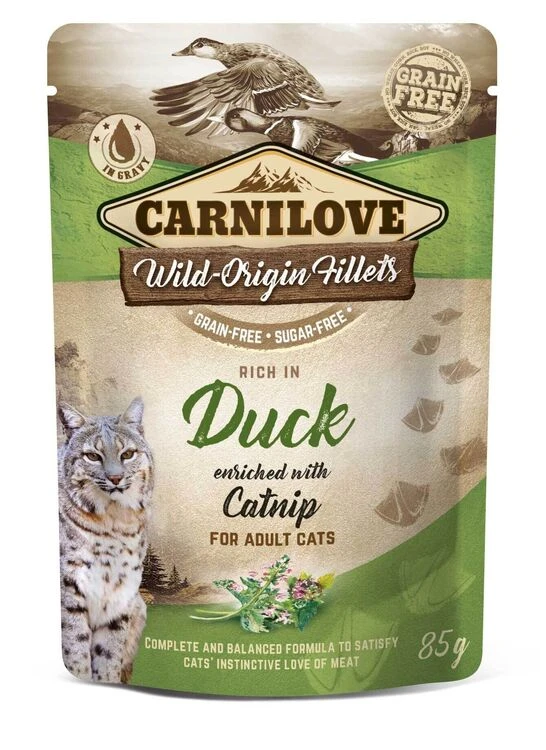 Carnilove Cat Pouch Duck With Catnip 1 Carnilove Cat Pouch Duck With Catnip