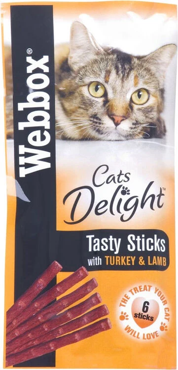 72 X Webbox Cat Sticks Turkey & Lamb Sticks 1 72 X Webbox Cat Sticks Turkey & Lamb Sticks