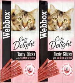 72 X Webbox Cat Sticks Salmon & Trout Sticks