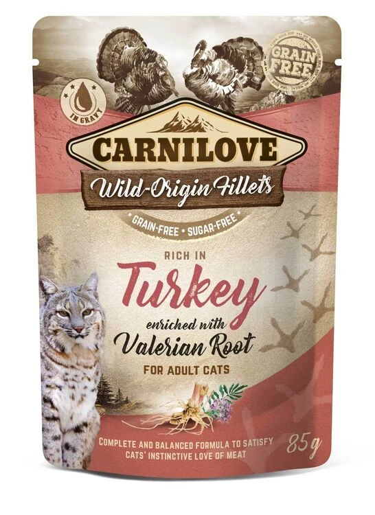 Carnilove Cat Pouch Turkey With Valerian 1 Carnilove Cat Pouch Turkey With Valerian