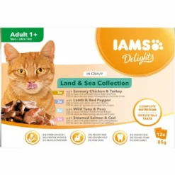 Iams Delights Land And Sea Collection In Gravy Adult Wet Cat Food