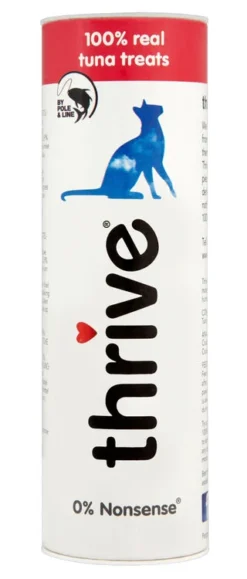 12 X Thrive Cat Treats 100% Tuna 25g