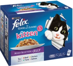 Felix Pouch As Good As It Looks Kitten Mixed Selection In Jelly