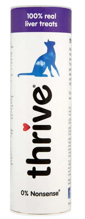 12 X Thrive Cat Treats 100% Chicken Liver 25g 1 12 X Thrive Cat Treats 100% Chicken Liver 25g