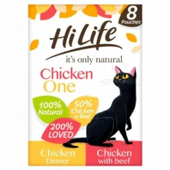 HiLife Its Only Natural Cat Pouch Multipack The Chicken One In Jelly