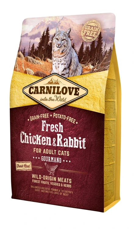 Carnilove Fresh Chicken & Rabbit Adult Cat Food 2 Carnilove Fresh Chicken & Rabbit Adult Cat Food - Image 2