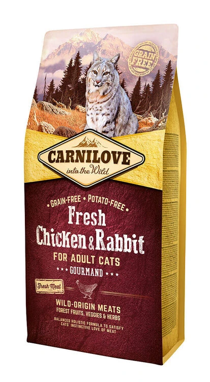 Carnilove Fresh Chicken & Rabbit Adult Cat Food 1 Carnilove Fresh Chicken & Rabbit Adult Cat Food