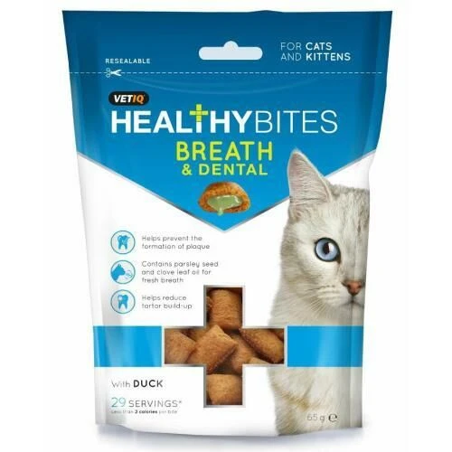 VetIQ Healthy Bites Cat Breath & Dental Treats 1 VetIQ Healthy Bites Cat Breath & Dental Treats