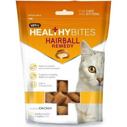 VetIQ Healthy Bites Hairball Remedy Cat Treats 1 VetIQ Healthy Bites Hairball Remedy Cat Treats