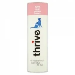 12 X Thrive Cat Treats 100% Shrimp 15g
