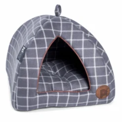 Petface Grey Window Pane Check Cat Igloo -Almo naturer Shop 5aa7e480daa5e9.03988142