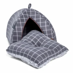 Petface Grey Window Pane Check Cat Igloo -Almo naturer Shop 5aa7e4830c1a85.59272628