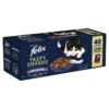 40 X Felix Tasty Shreds Mixed Selection In Gravy Wet Cat Food 80g