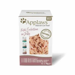 12 X Applaws Cat Pouch Fish Selection In Jelly 70g