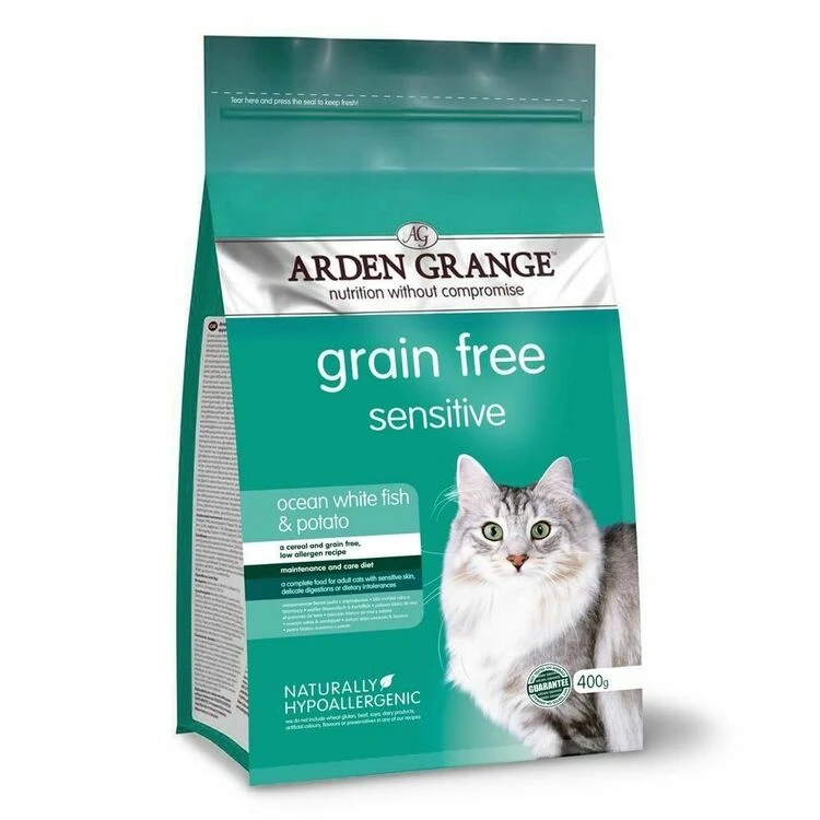 Arden Grange Cat Adult Grain Free Sensitive Ocean White Fish & Potato 1 Arden Grange Cat Adult Grain Free Sensitive Ocean White Fish & Potato
