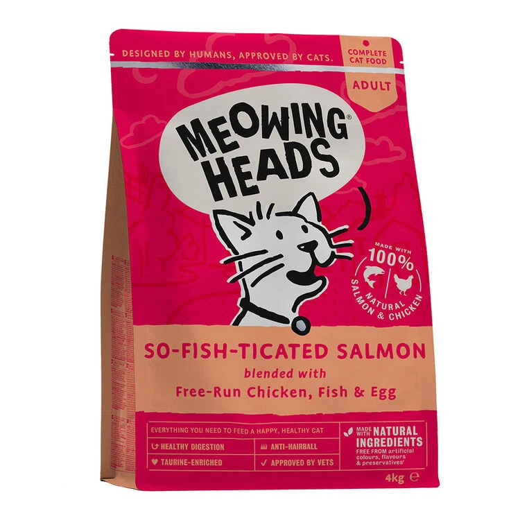 Meowing Heads So-fish-ticated Salmon Dry Cat Food 2 Meowing Heads So-fish-ticated Salmon Dry Cat Food - Image 2