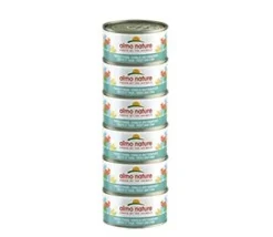 18 X Almo Nature Megapack Trout And Tuna Cat Food 6 X 70g