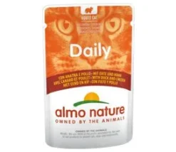30 X Almo Nature Daily Menu Cat Food With Chicken And Duck 70g