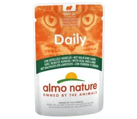 30 X Almo Nature Daily Menu Cat Food With Veal And Lamb 70g 1 30 X Almo Nature Daily Menu Cat Food With Veal And Lamb 70g