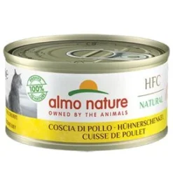 24 Almo Nature HFC Natural Chicken Drumstick Adult Cat Food 70g
