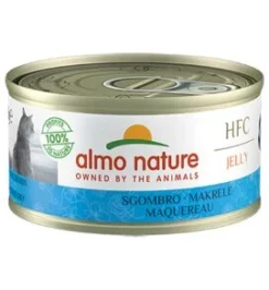 24 X Almo Nature HFC Jelly Mackerel Adult Cat Food 70g