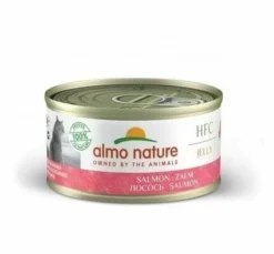 24 X Almo Nature HFC Natural Salmon Adult Cat Food 70g