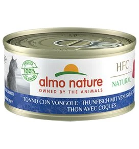 24 X Almo Nature HFC Natural Tuna With Clams Adult Cat Food 70g 1 24 X Almo Nature HFC Natural Tuna With Clams Adult Cat Food 70g