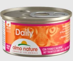 24 X Almo Nature Daily Menu Mousse Cat Food With Tuna And Salmon 85g