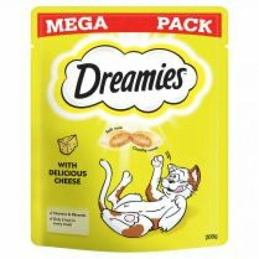 6 X Dreamies Cat Treats With Cheese Mega Pack 200g 1 6 X Dreamies Cat Treats With Cheese Mega Pack 200g