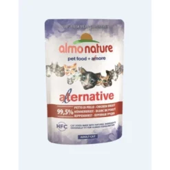 24 X Almo Nature Alternative Wet Cat Pouch Chicken Breast 55g