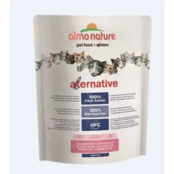 3 X Almo Nature Alternative Dry Cat Adult With 100% Fresh Salmon And Rice 2kg