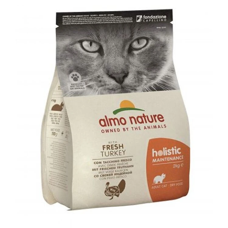 Almo Nature Holistic Maintenance With Fresh Turkey Cat Food 12kg 1 Almo Nature Holistic Maintenance With Fresh Turkey Cat Food 12kg