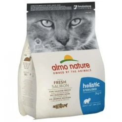 3 X 2kg Almo Nature Holistic Sterilised With Fresh Salmon Cat Food