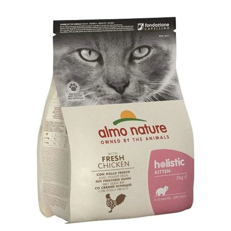 6 X 400g Almo Nature Holistic Dry Cat Kitten Food With Fresh Chicken 1 6 X 400g Almo Nature Holistic Dry Cat Kitten Food With Fresh Chicken