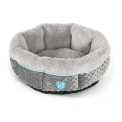 Small Bite Donut Cat/Dog Bed Blue 50cm