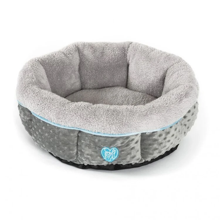 Small Bite Donut Cat/Dog Bed Blue 50cm 1 Small Bite Donut Cat/Dog Bed Blue 50cm