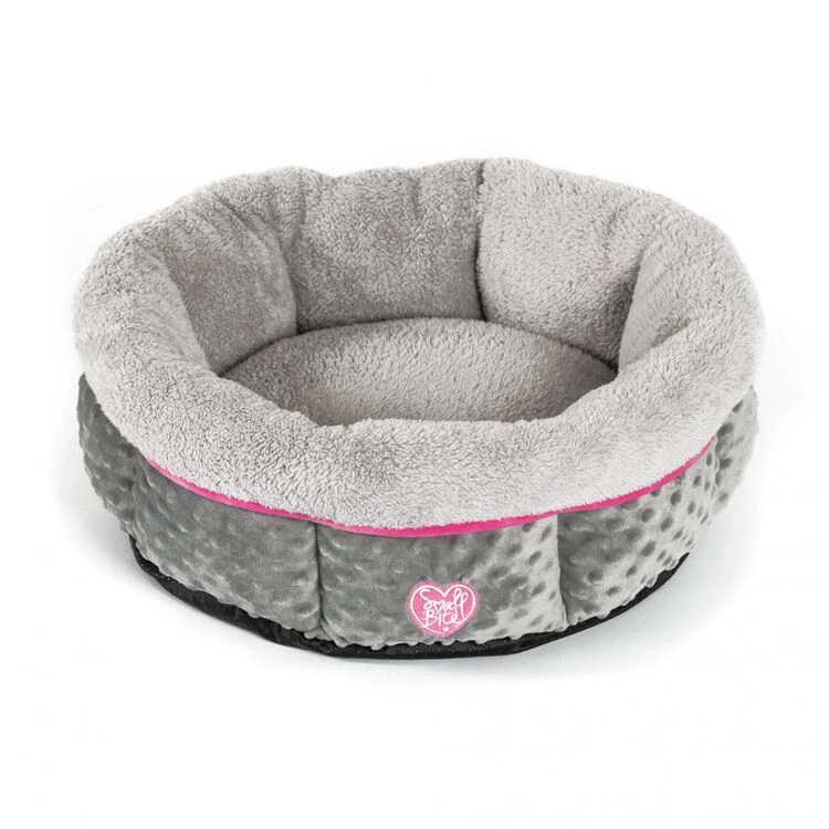 Small Bite Donut Dog Bed Pink 50cm 1 Small Bite Donut Dog Bed Pink 50cm