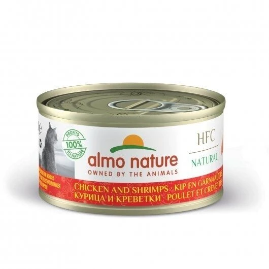 24 X Almo Nature HFC Natural Cat Adult Chicken & Shrimp 70g 1 24 X Almo Nature HFC Natural Cat Adult Chicken & Shrimp 70g