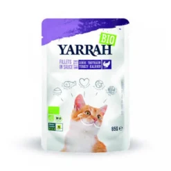 14 X Yarrah Organic Cat Fillets With Turkey In Sauce 85g
