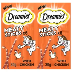 14 X Dreamies Meaty Sticks With Chicken 30g