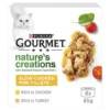 48 X Gourmet Natures Creations Cat Food Chicken & Turkey 85g