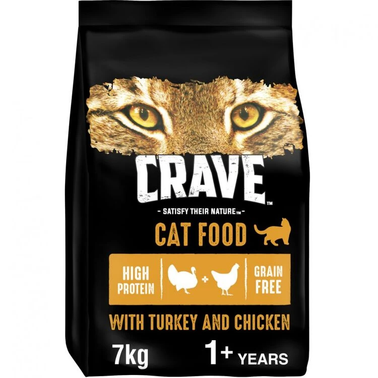 Crave Dry Cat Food Adult With Turkey & Chicken 1 Crave Dry Cat Food Adult With Turkey & Chicken