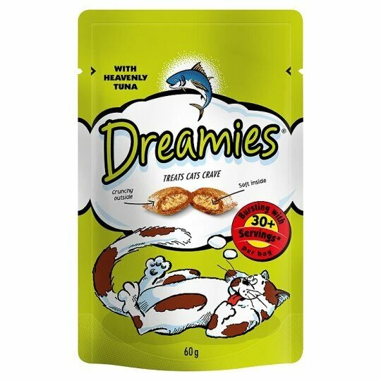 8 X 60g Dreamies Cat Treats With Tuna 1 8 X 60g Dreamies Cat Treats With Tuna