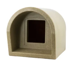 Mr Snugs KatDen Outdoor Cat Kennel - Sandstone -Almo naturer Shop img sand2Bfront28129