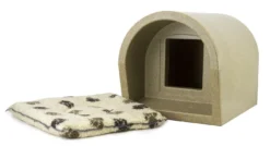 Mr Snugs Katden Cat Kennel With Pet Mattress - Sandstone
