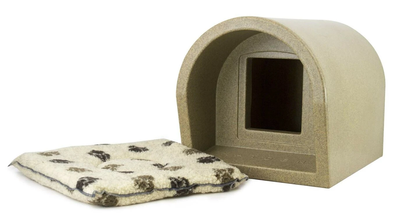 Mr Snugs Katden Cat Kennel With Pet Mattress - Sandstone 1 Mr Snugs Katden Cat Kennel With Pet Mattress - Sandstone