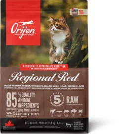 Orijen Regional Red Dry Cat & Kitten Food -Almo naturer Shop ns canada emea apac orijen regional red cat front 1.8kg