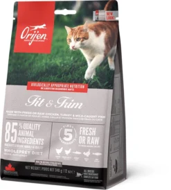 Orijen Fit & Trim Dry Cat Food -Almo naturer Shop ns emea apac orijen fit 26 trim cat front left 340g